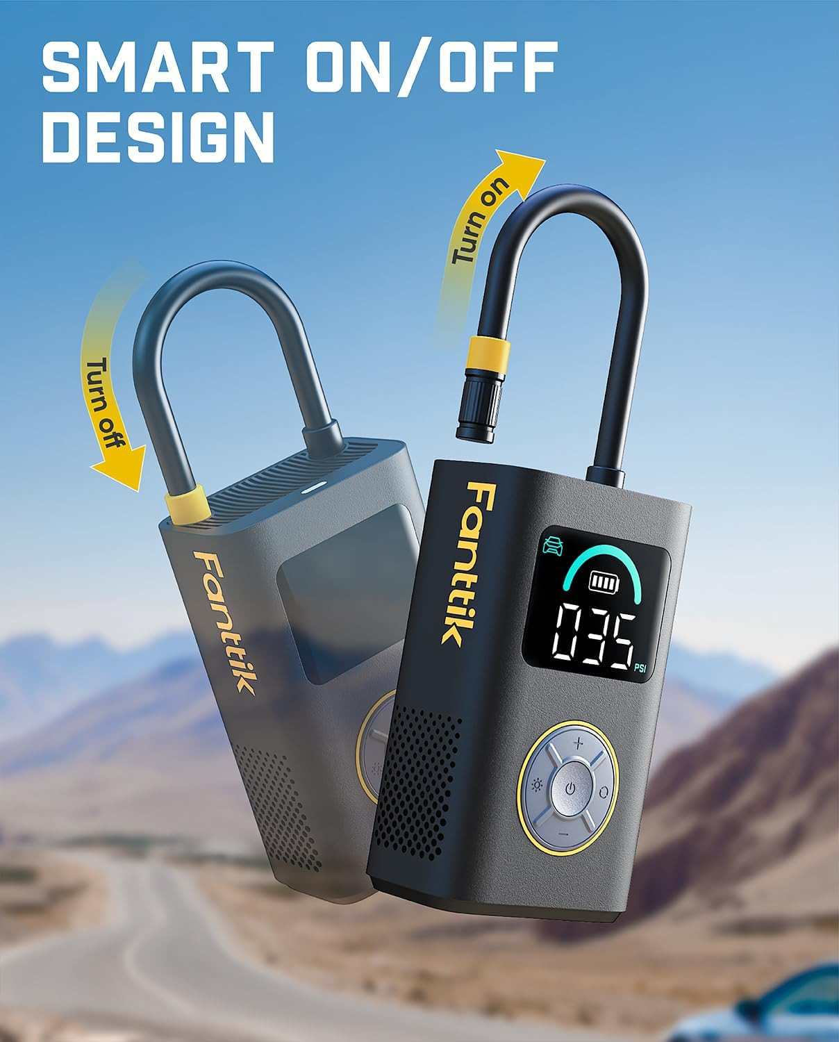 Fanttik X10 Pro Compresor de Aire Portátil 150 PSI para Auto